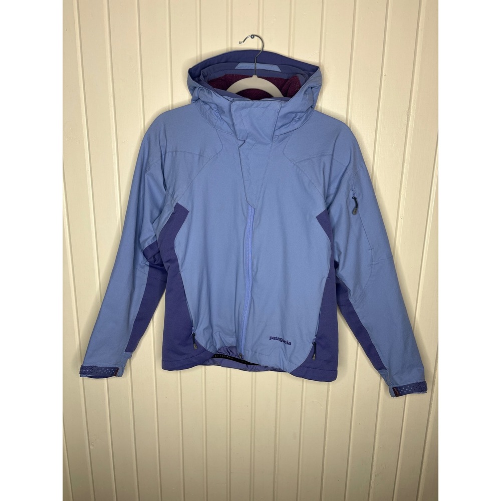 Patagonia Jacket Women Sz S Snow Soft Shell Purple Regulator Removable Hood